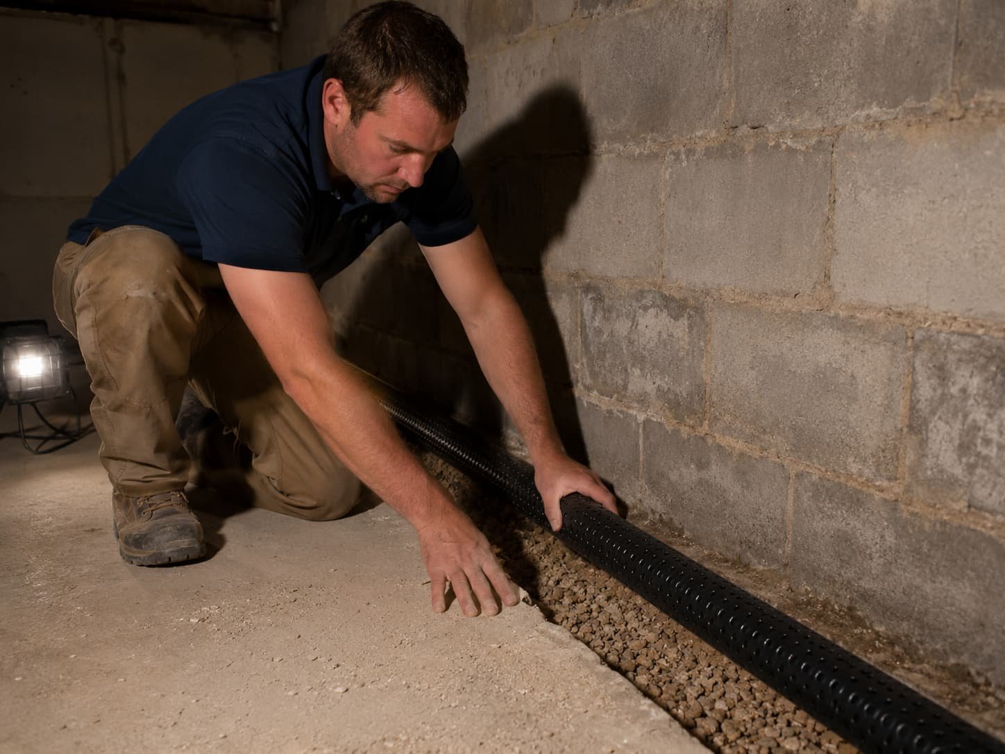 interior drainage Dayton OH